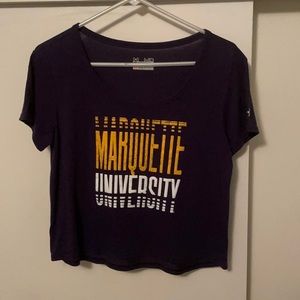 Under Armour Marquette University Cropped T-shirt